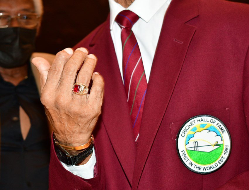 Sir Garfield Sobers, recipient of the 2021 Cricket Hall of Fame Lifetime Achievement Award.