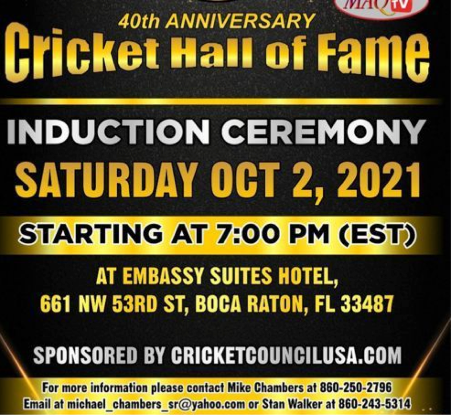 INDUCTION CEREMONY OCT. 2, BOCA RATON, FLORIDA