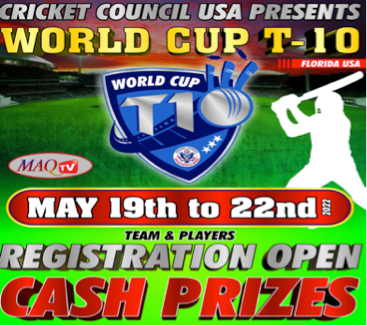 CCUSA PRESENTS 100 TEAM T10 WORLD CUP EXTRAVAGANZA