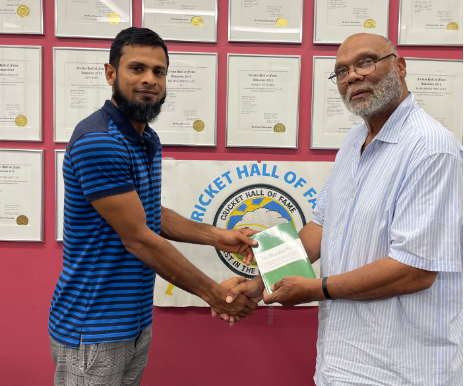 ASSAD FUDADIN TO ASSIST CRICKET DEVELOPMENT IN HARTFORD CT. USA